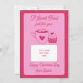 A Sweet Treat Valentine's Gift Card Holder Card 招待状 (正面)