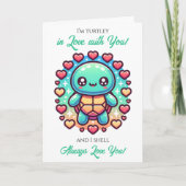 A Sweet Turtle Themed Valentine's Day  カード (正面)
