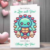 A Sweet Turtle Themed Valentine's Day  カード