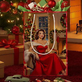 A Sweet Vintage Christmas  ミディアムペーパーバッグ