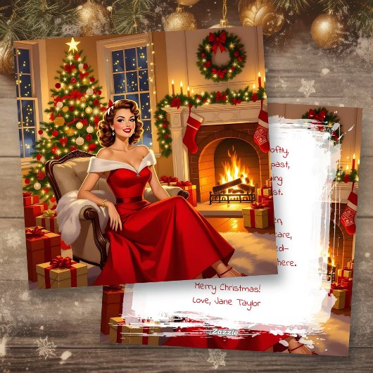 A Sweet Vintage Christmas Personalized シーズンカード