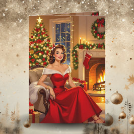 A Sweet Vintage Christmas Personalized シーズンカード