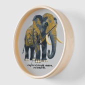 A symbol of strength, wisdom, and prosperity. 壁時計 (傾斜)