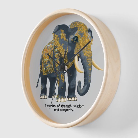 A symbol of strength, wisdom, and prosperity. 壁時計 (傾斜)