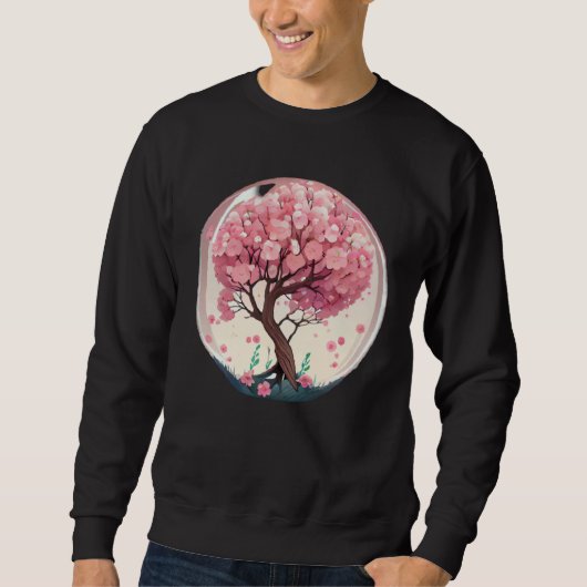 A Symbolic and Meaningful Pink Cherry Blossom Tree スウェットシャツ (正面)