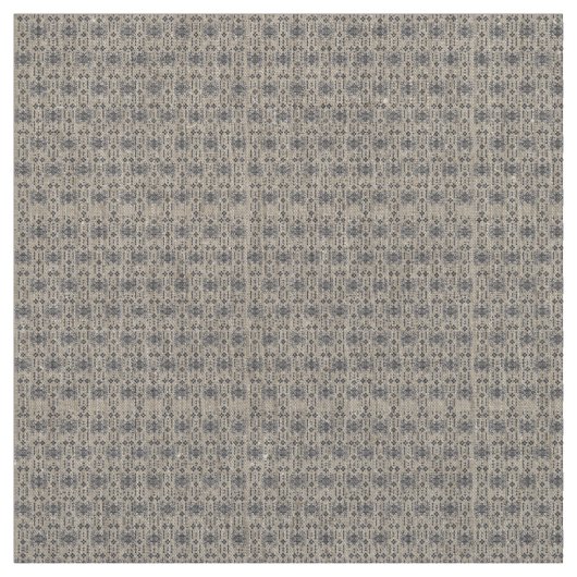 A symmetrical monochrome design featuring intricat ファブリック (見本)
