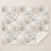 A symphony of song and petals pattern シェルパブランケット (正面(横))