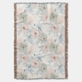 A symphony of song and petals pattern スローブランケット (正面縦)
