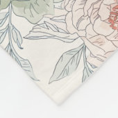A symphony of song and petals pattern フリースブランケット (角)
