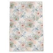 A symphony of song and petals pattern ミディアムペーパーバッグ (裏面)