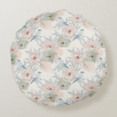 A symphony of song and petals pattern ラウンドクッション (裏面)