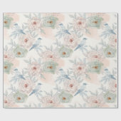 A symphony of song and petals pattern ラッピングペーパー (フラット)