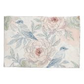 A symphony of song and petals pattern 枕カバー (裏面)