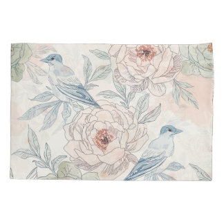 A symphony of song and petals pattern 枕カバー