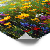 A Symphony of Summer Bloom: Sun-Drenched Wildflowe ポスター (角)