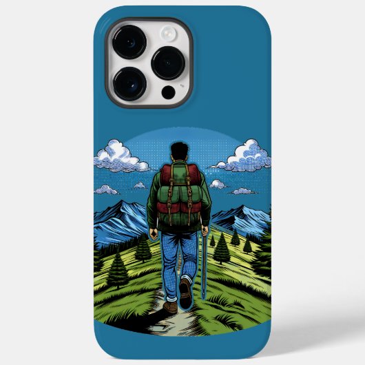 A.T.のようなトレイルをハイキングする男。 Case-Mate iPhoneケース (裏面)