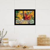 A.T.スティルによる骨痛調和引用文 ポスター (キッチン)