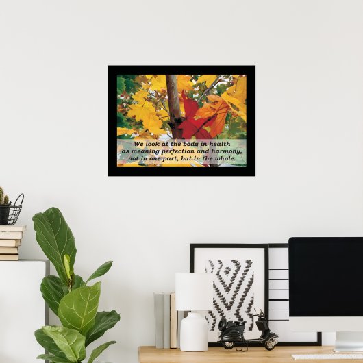 A.T.スティルによる骨痛調和引用文 ポスター (ホームオフィス)