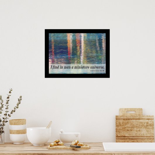 A.T.スティルによる骨障害宇宙引用文 ポスター (キッチン)