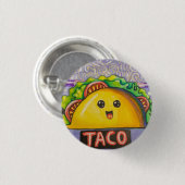 A Taco Kawaii  缶バッジ (正面&裏面)