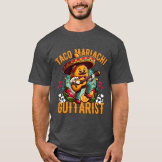 A taco playing the guitar in a mariachi band funny tシャツ