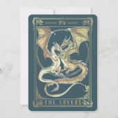 A Tale of Dragon Love | Tarot Wedding Invitation 招待状 (裏面)