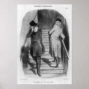 A tenant who owes three terms ポスター