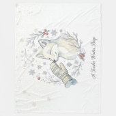 A Tender Winter Boop フリースブランケット (正面)