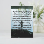 A Thank You祈りの言葉フラットグリーティングカード カード (スタンド正面)