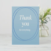 A thank you card for different occasions in blue サンキューカード (スタンド正面)