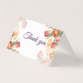 A thank you flower card