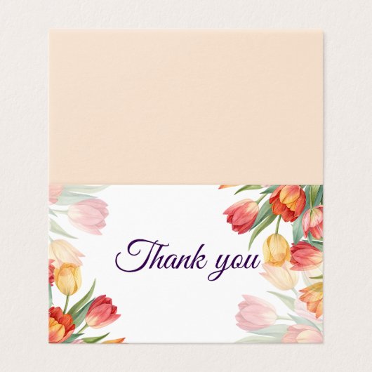 A thank you flower card (外部フラット)