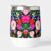 A Thermal Wine Tumbler With Bright Flowers (右面)