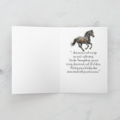 A Thoroughbred Horse Personality Birthday  カード (内部)