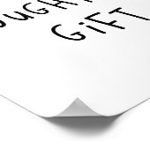 A Thoughtful Gift Funny Gift  ポスター (角)