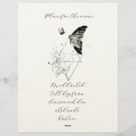 A thoughtfully designed sympathy card レターヘッド