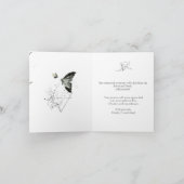 A thoughtfully designed sympathy card 招待状 (内部)
