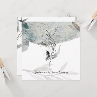 A thoughtfully designed sympathy card 招待状