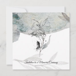 A thoughtfully designed sympathy card 招待状