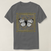 A Thousand Butterflies Gold Kintsugi Tシャツ (デザイン正面)