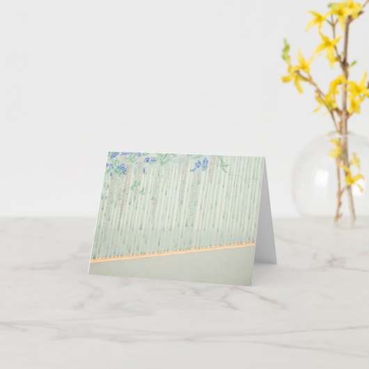 "A Thousand Grasses 3“ Kamisaka Sekka Ukiyo-E   カード (黄色い花)