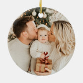 A Thrill of Hope Green Religious Photo セラミックオーナメント (裏面)