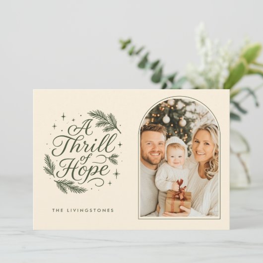 A Thrill of Hope Religious Photo シーズンカード (スタンド正面)