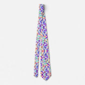 A tie with a vibrant, colorful paisley pattern  ネクタイ (裏面)