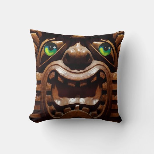 A Tiki Terraced – ケン・ゲージ・アート クッション (正面)