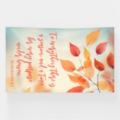 A Time for Every Purpose Ecclesiastes 3:1 横断幕 (横)