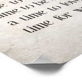 A Time for Everything Wall art from Ecclesiastes 3 ポスター (角)