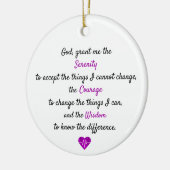 A timeless serenity prayer セラミックオーナメント (左)