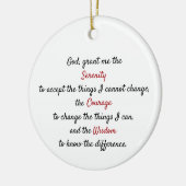 A timeless serenity prayer セラミックオーナメント (左)