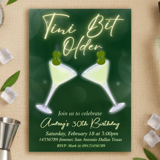 A Tiniの少し古い – Martini 招待状